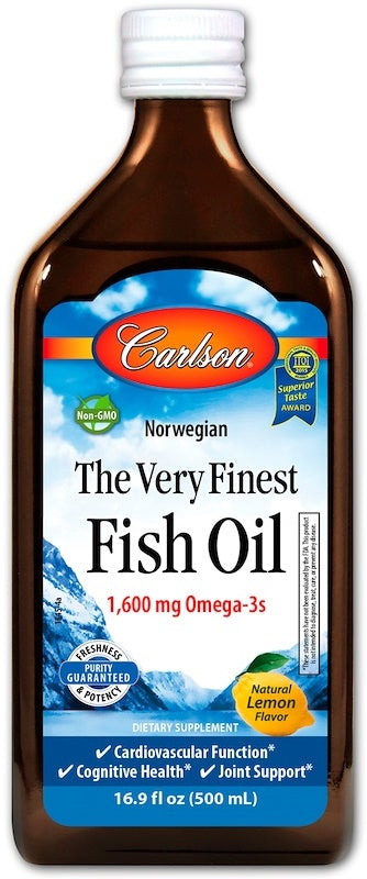 The Very Finest Fish Oil, Natural Lemon - 500 ml.
