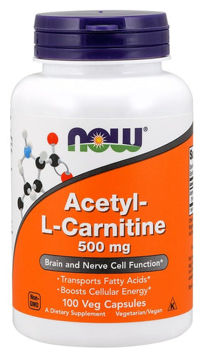 acetyl l carnitine 500mg 100 vcaps