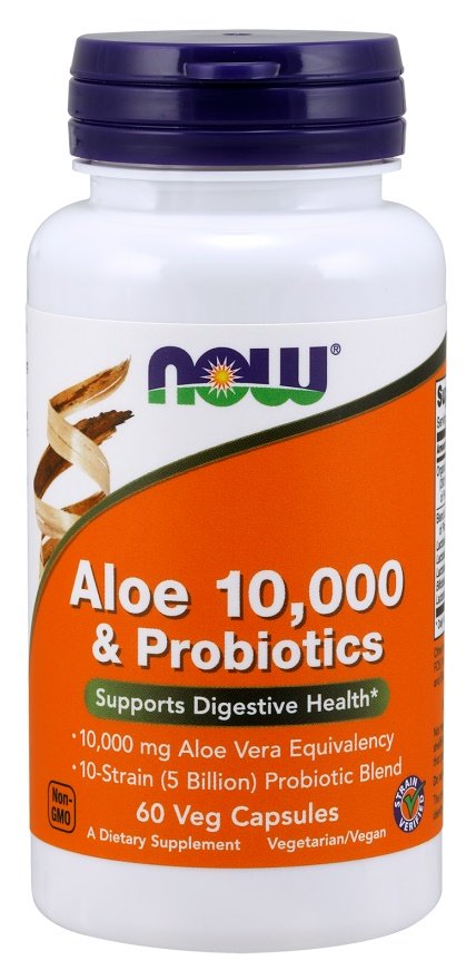 Aloe 10,000 & Probiotics - 60 vcaps