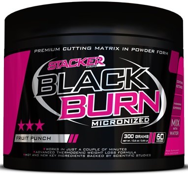 Black Burn Micronized, Fruit Punch - 300 grams