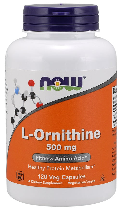 L-Ornithine, 500mg - 120 vcaps
