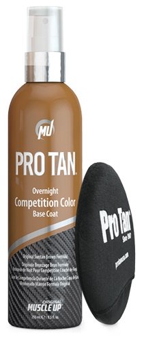 overnight competition color base coat spray with applicator 250 ml