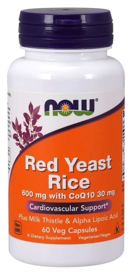 Red Yeast Rice with CoQ10, 600mg - 60 vcaps