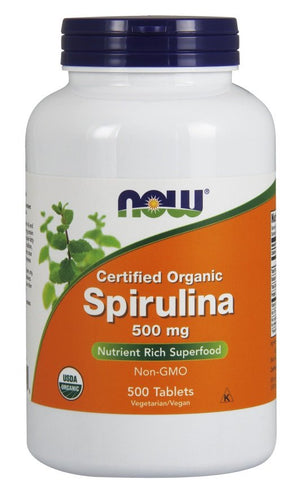 spirulina organic 500mg 500 tablets