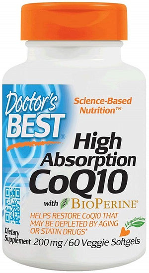 high absorption coq10 with bioperine 200mg 60 veggie softgels