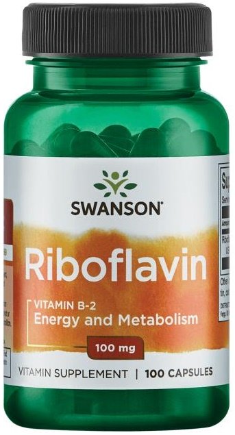 Riboflavin Vitamin B-2, 100mg - 100 caps