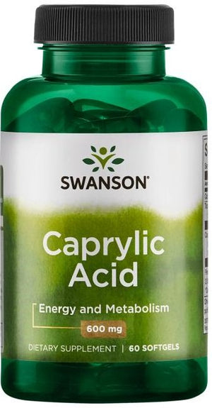 caprylic acid 600mg 60 softgels