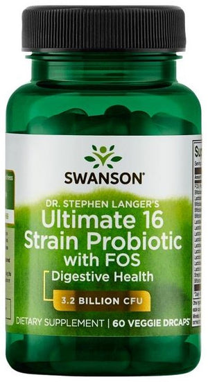 dr stephen langers ultimate 16 strain probiotic with fos 3 2 billion cfu 60 vcaps
