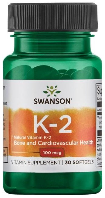 Vitamin K-2 - Natural, 100mcg - 30 softgels