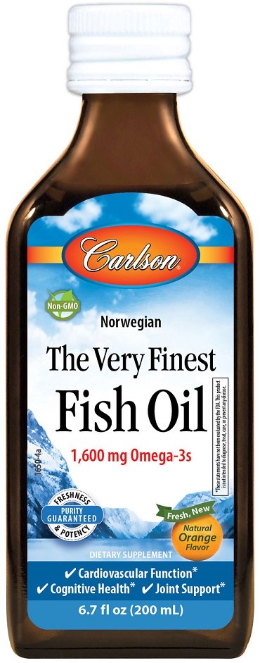 The Very Finest Fish Oil, Natural Orange - 200 ml.