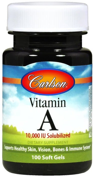 vitamin a solubilized 10 000 iu 100 softgels