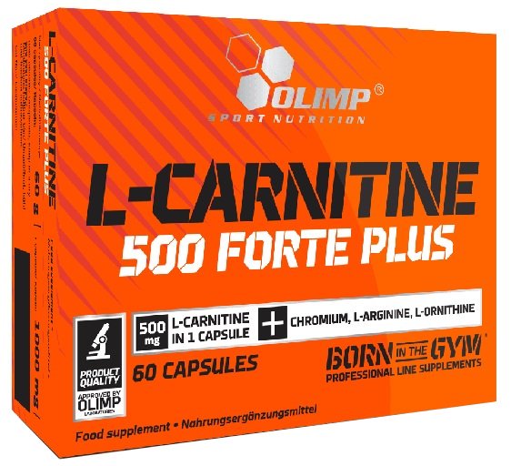 L-Carnitine 500 Forte Plus - 60 caps
