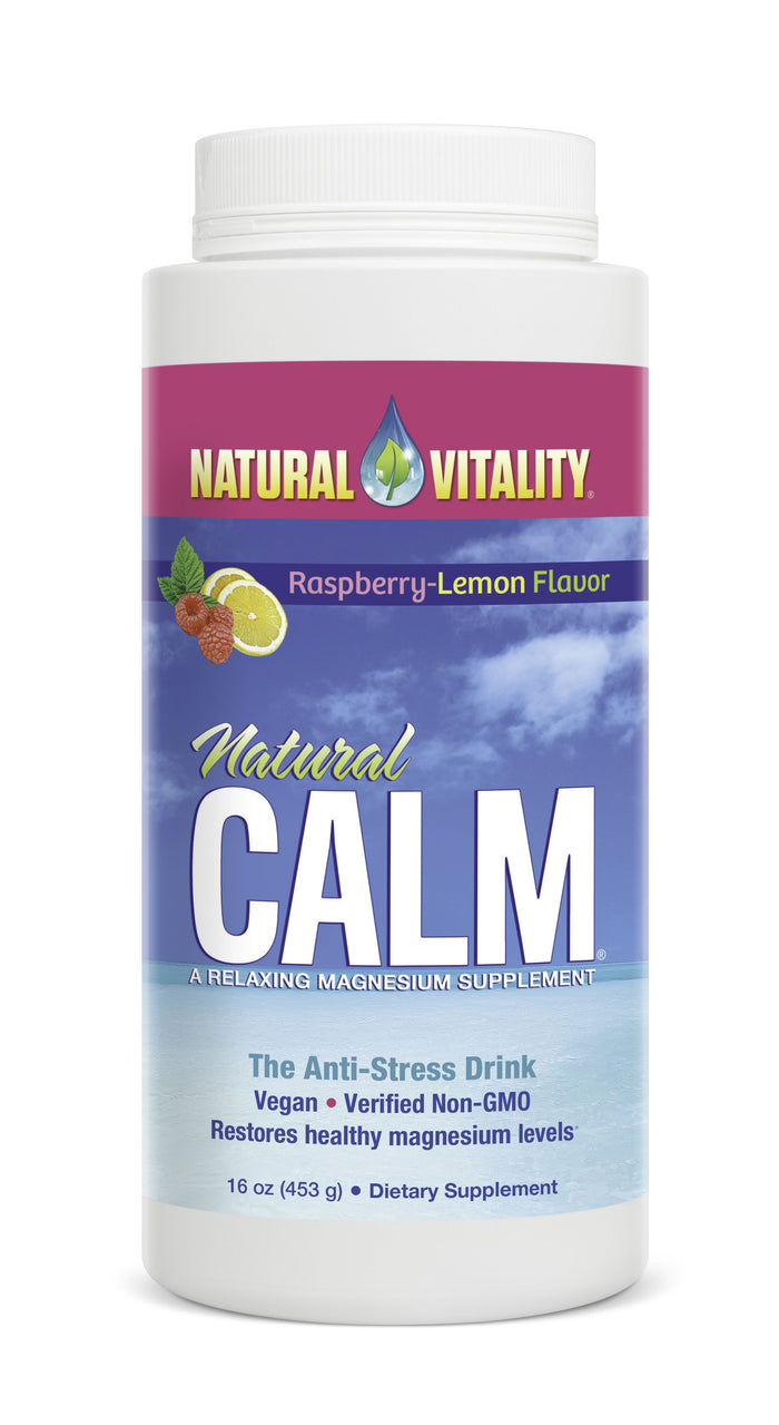 Natural Calm, Raspberry Lemon - 453 grams