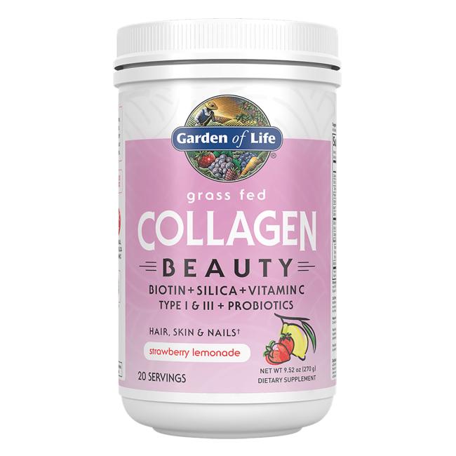 Grass Fed Collagen Beauty, Strawberry Lemonade - 270 grams