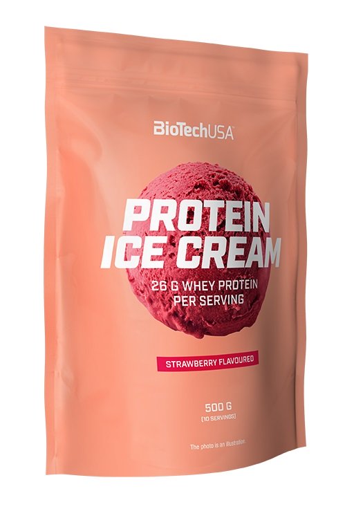 Protein Ice Cream, Strawberry - 500 grams