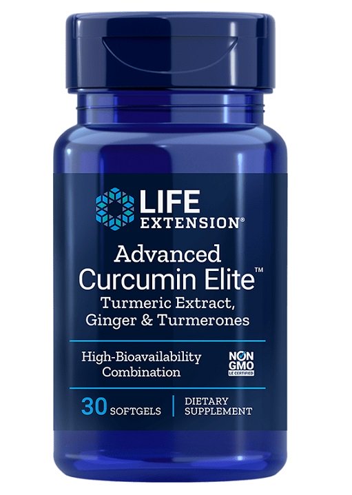 Life Extension Advanced Curcumin Elite Turmeric Extract, Ginger & Turmerones - 30 softgels