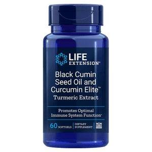 black cumin seed oil and curcumin elite turmeric extract 60 softgels