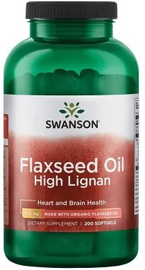 flaxseed oil high lignan 200 softgels
