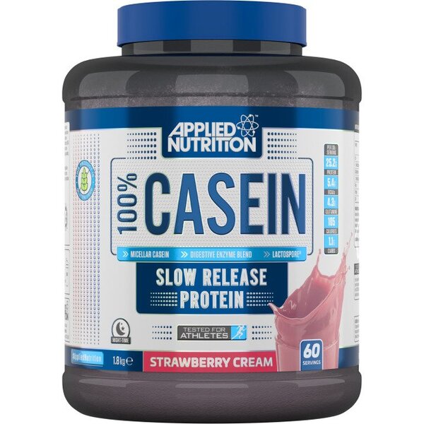 100% Casein Protein, Strawberry - 1800 grams