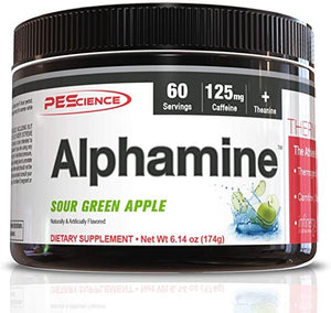 alphamine sour green apple 244 grams