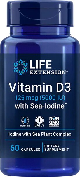 vitamin d3 with sea iodine 5000iu 60 caps