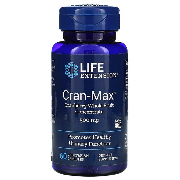 Cran-Max Cranberry Whole Fruit Concentrate, 500mg - 60 vcaps
