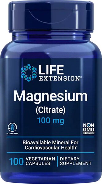 Magnesium (Citrate), 100mg - 100 vcaps
