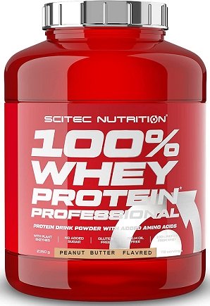 100 whey protein professional peanut butter 2350 grams
