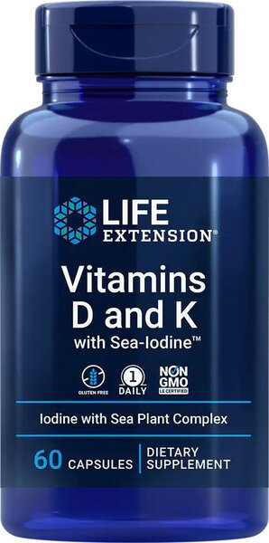 vitamins d and k with sea iodine 60 caps