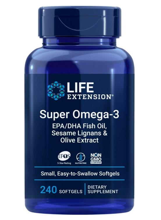 Super Omega-3 EPA/DHA with Sesame Lignans & Olive Extract - 240 softgels
