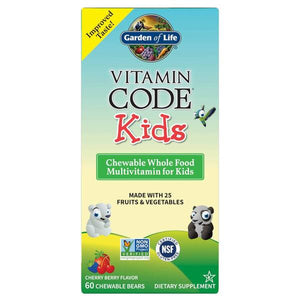vitamin code kids chewable whole food multivitamin for kids 60 chewable bears