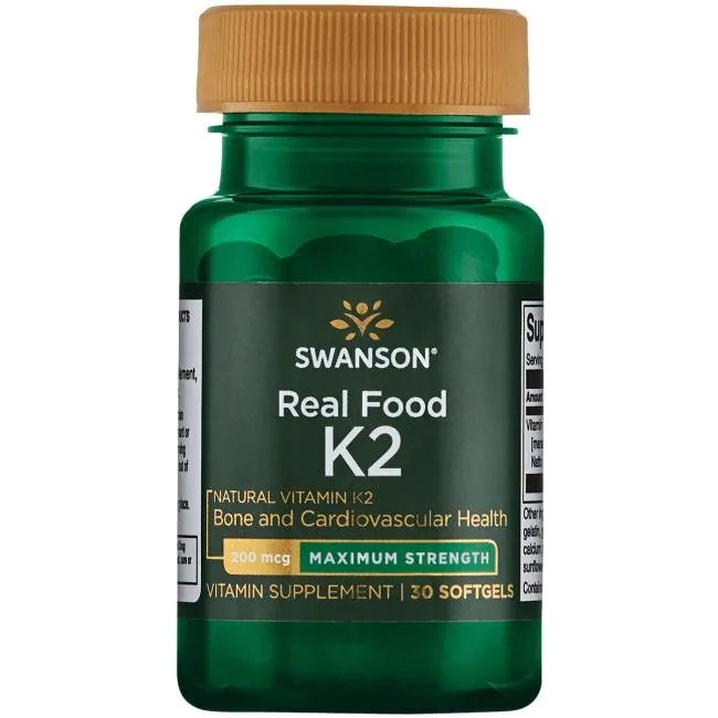 Vitamin K-2 - Natural, 200mcg - 30 softgels