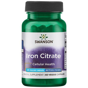 iron citrate 25mg 60 vcaps