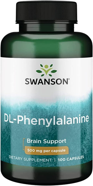 dl phenylalanine 500mg 100 caps