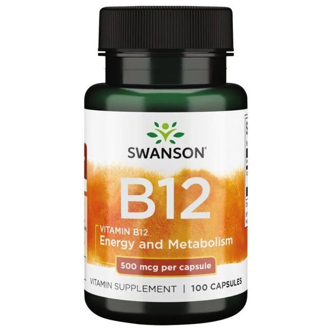 Vitamin B12, 500mcg - 100 caps