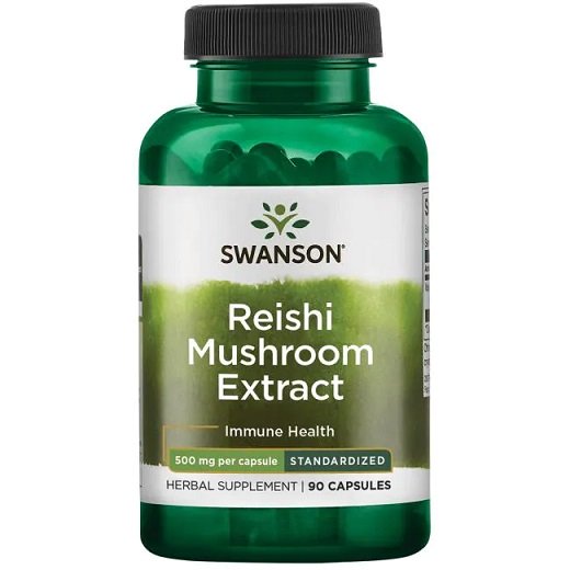 Reishi Mushroom Extract, 500mg - 90 caps