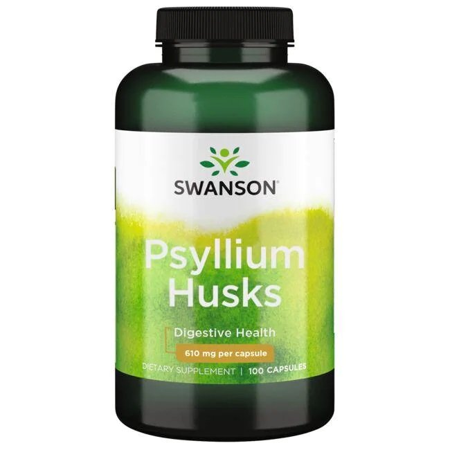 Psyllium Husks, 610mg - 100 caps