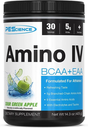 amino iv sour green apple 381 grams