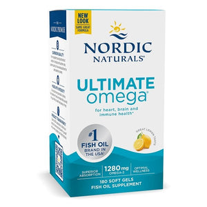 ultimate omega 1280mg lemon flavor 180 softgels