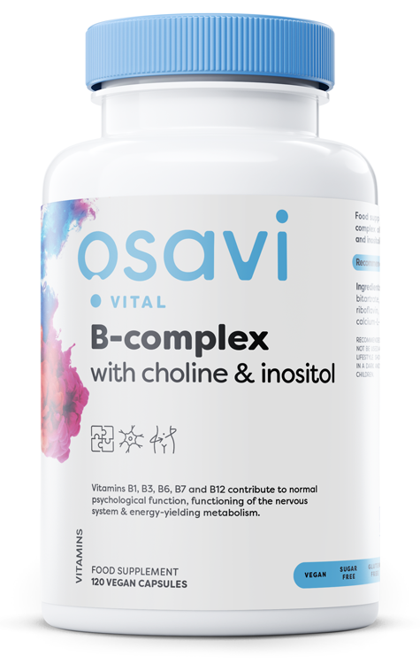 B-Complex with Choline & Inositol - 120 vegan caps