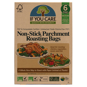 If You Care  Non-Stick Parchment Roasting Bags (Medium) 6 Bags