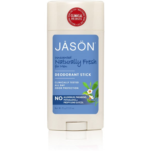 Jason Unscented Naturally Fresh for Men Deodorant Stick 71g