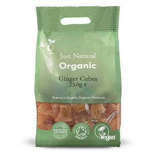 Just Natural  Organic Ginger Cubes 250g