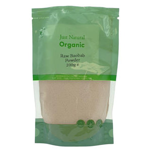 Just Natural  Organic Raw Baobab Powder 200g