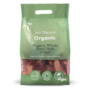 Just Natural  Organic Whole Brazil Nuts 250g