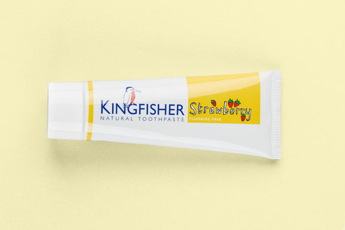 Kingfisher Strawberry Natural Toothpaste 75ml (Fluoride Free)
