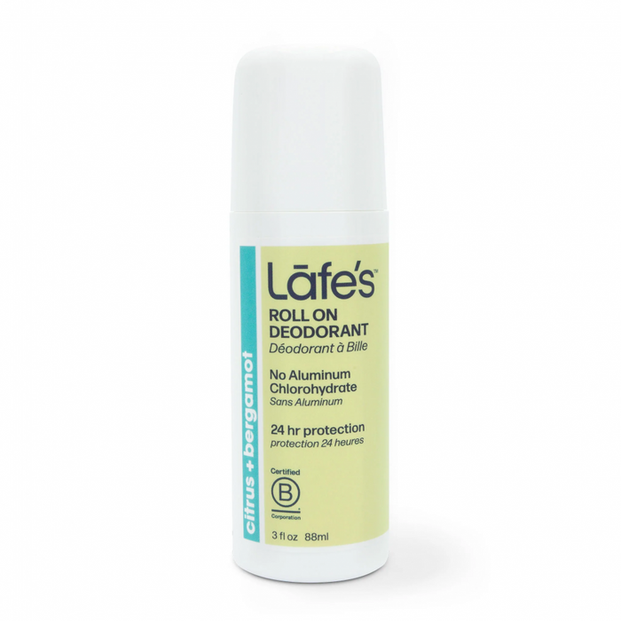 Lafe's Roll On Deodorant Citrus + Bergamot 88ml