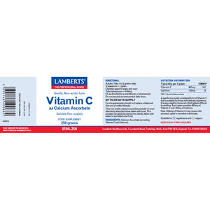 vitamin c as calcium ascorbate 250g 1