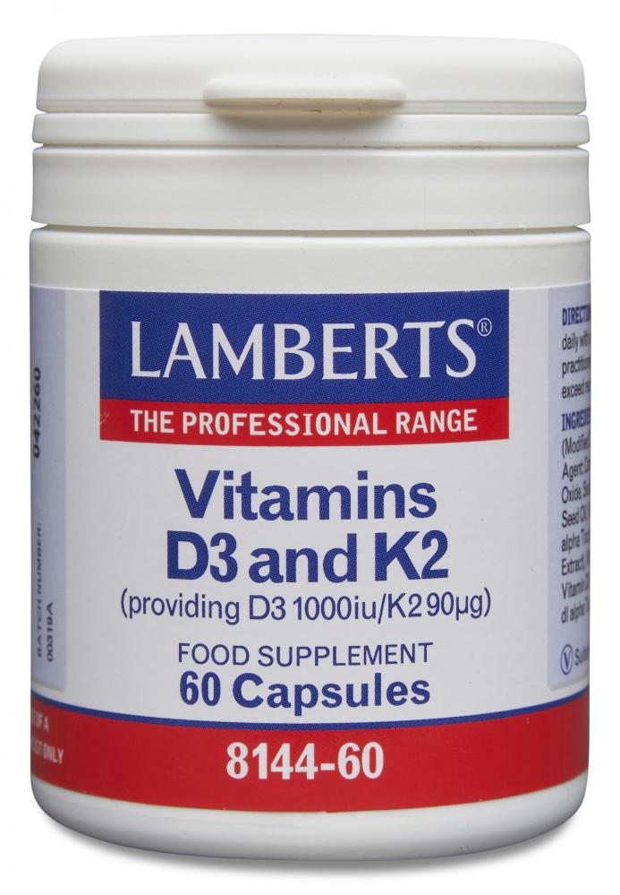 Lamberts Vitamins D3 and K2 60's