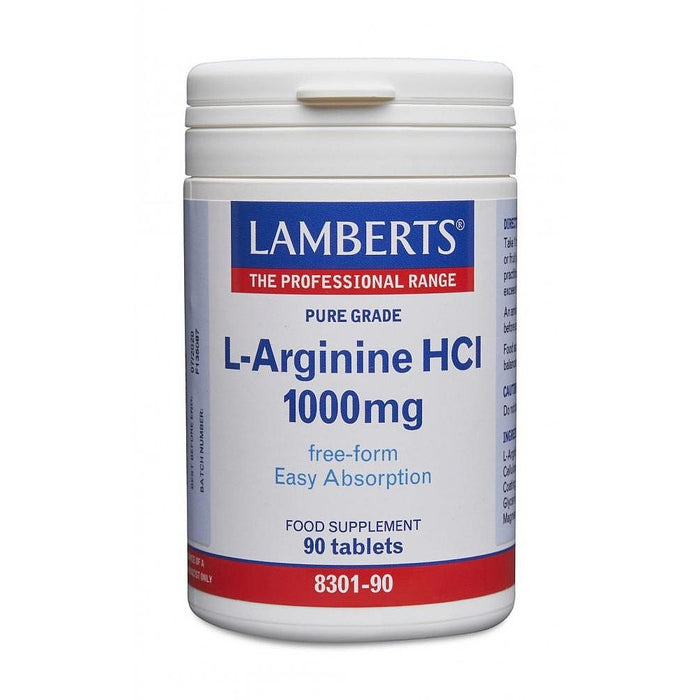 Lamberts L-Arginine HCL 1000mg 90's